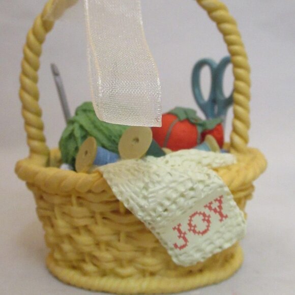 NWT Hallmark Keepsake Ornament Basket Of Joy 2003 Handcrafted Vintage with Card - Picture 2 of 13